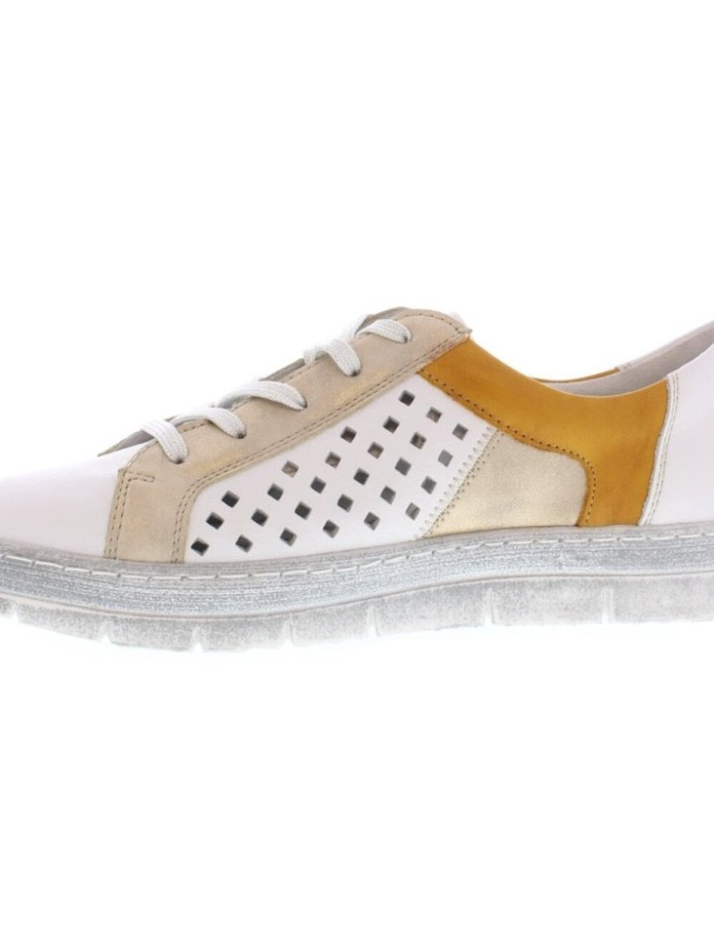 Remonte White Gold Yellow Sneakers